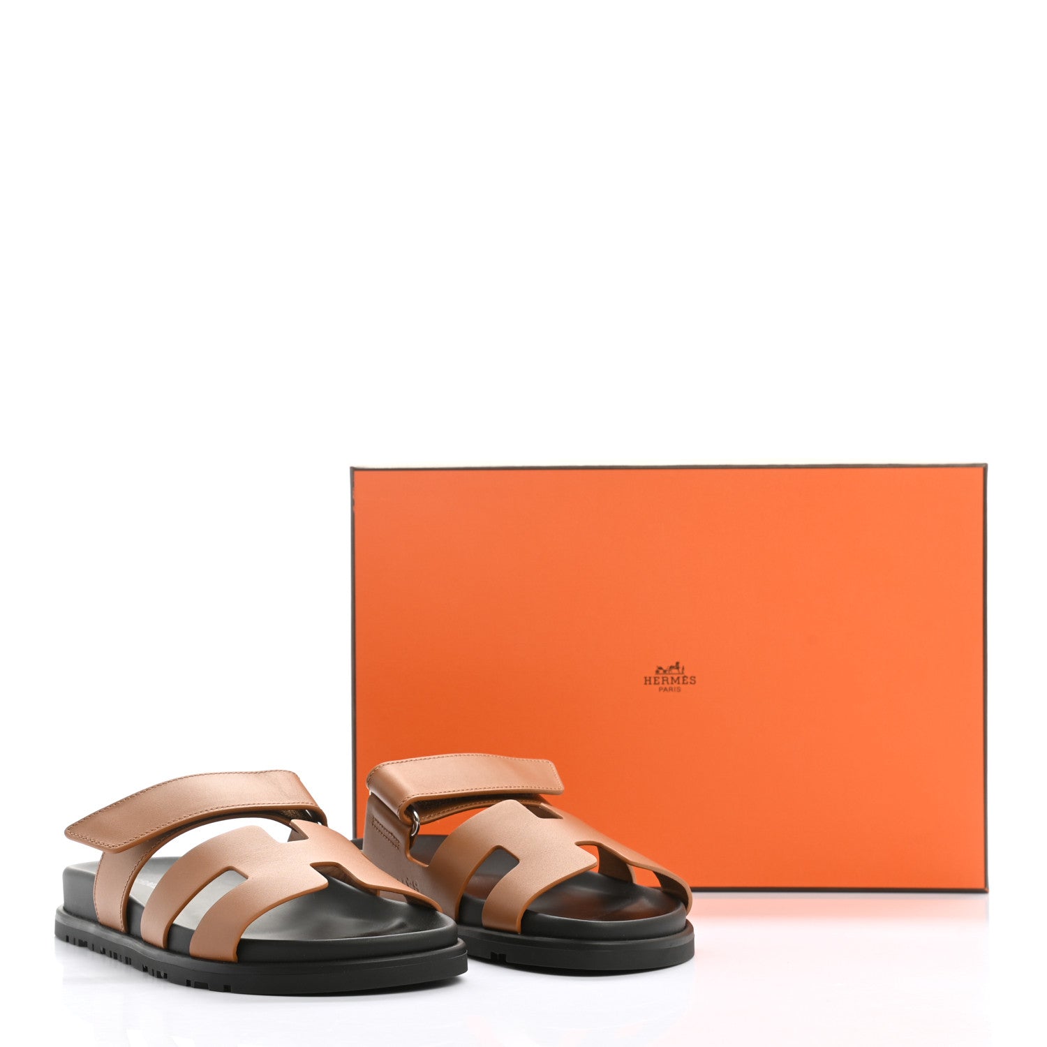 Hermes Calfskin Womens Chypre Sandals 36 Naturel 9 of 9