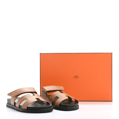 Hermes Calfskin Womens Chypre Sandals 36 Naturel 9 of 9