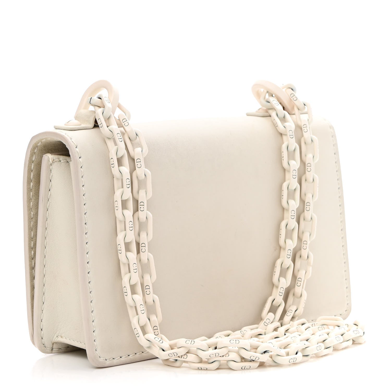Christian Dior Ultra Matte Calfskin Mini J'Adior Chain Flap Bag White 2 of 9