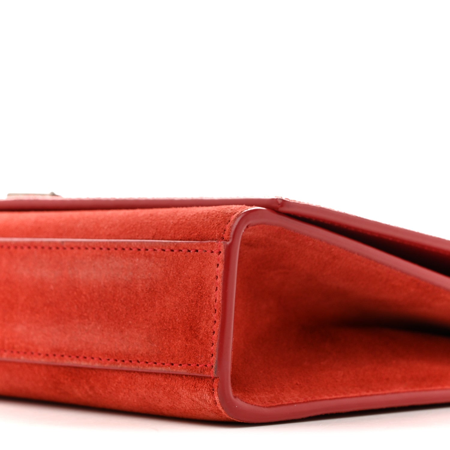 Saint Laurent Suede Star Medium Classic Monogram Kate Satchel Berry Red 10 of 15