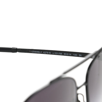 Chanel Metal Aviator Sunglasses 4279-B Black 6 of 8