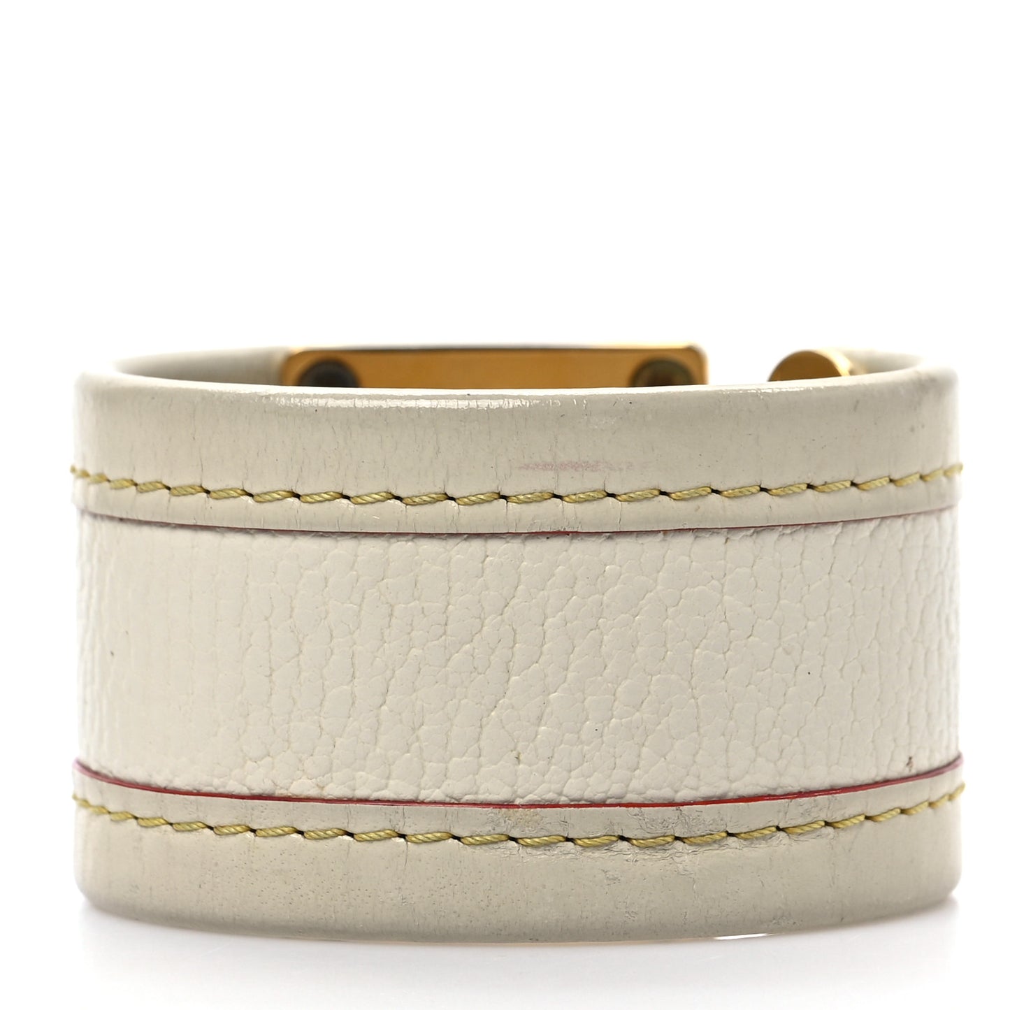 Chèvre Suhali S Lock Bracelet Small White