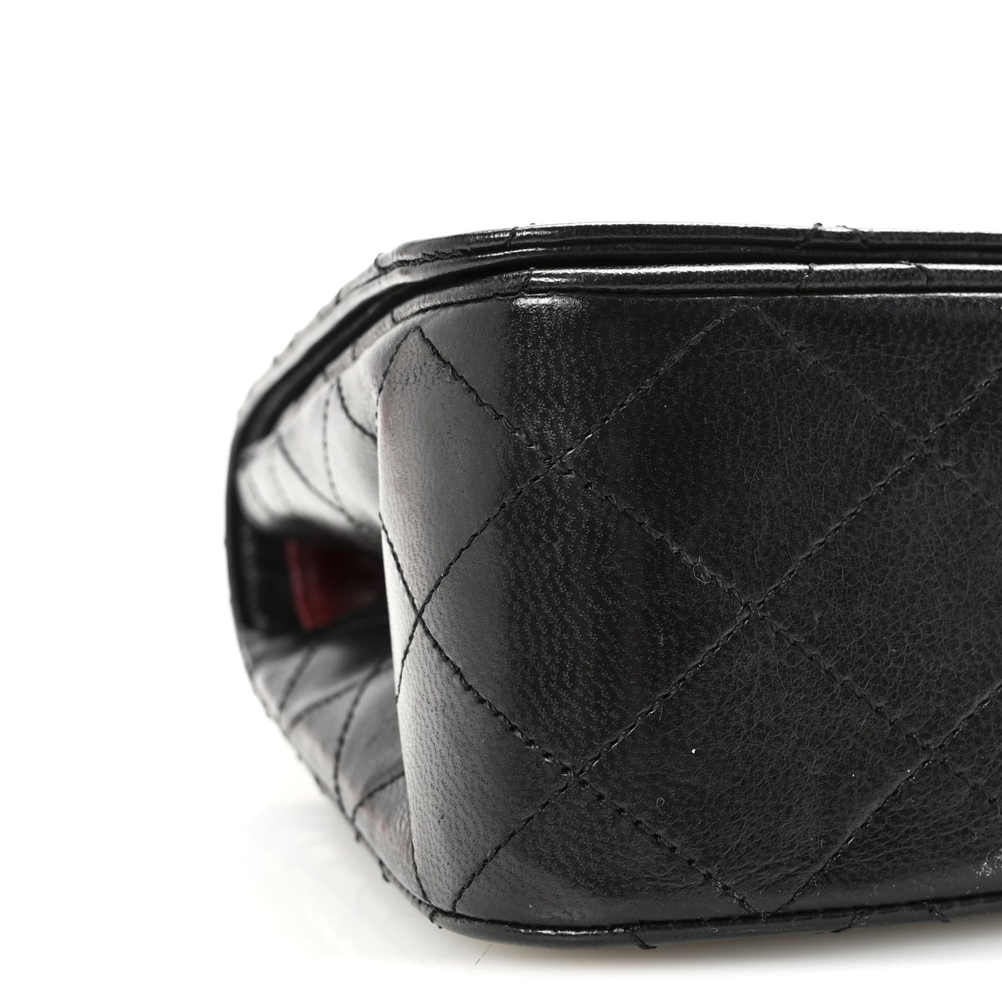 Lambskin Quilted Small Single Flap Black