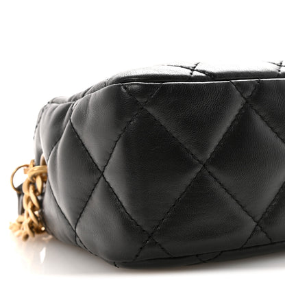 Chanel Lambskin Quilted Mini Pillow Crush Camera Case Black 9 of 10