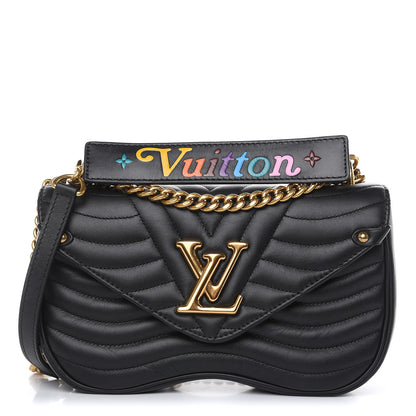 Louis Vuitton Calfskin New Wave Chain MM Black 1 of 10