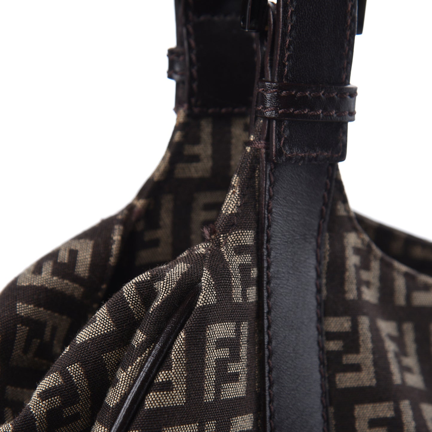 Zucchino Vitello Shoulder Bag Testa di Moro Beige