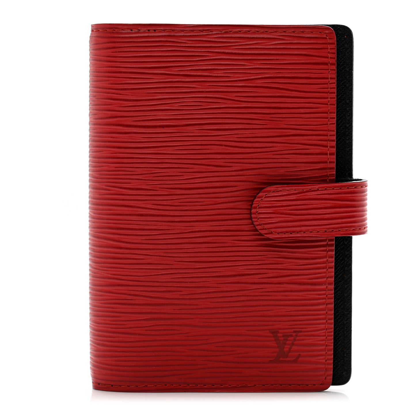 Epi Medium Ring Agenda Cover Rouge