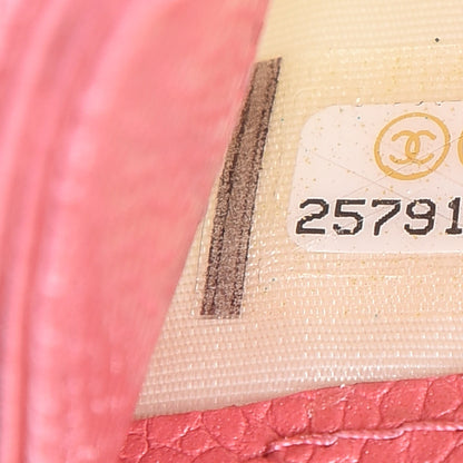 Chanel Metallic Caviar Quilted Card Holder Pink 8 of 9