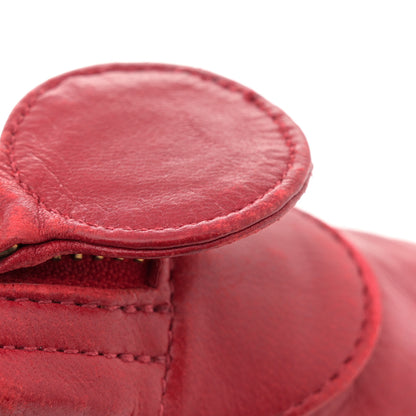 Chanel Lambskin Quilted Camera Case Red 12 of 14