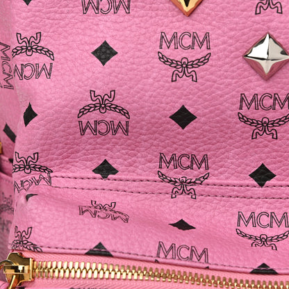 MCM Visetos Medium Sprinkle Stud Stark Backpack Pink 11 of 14