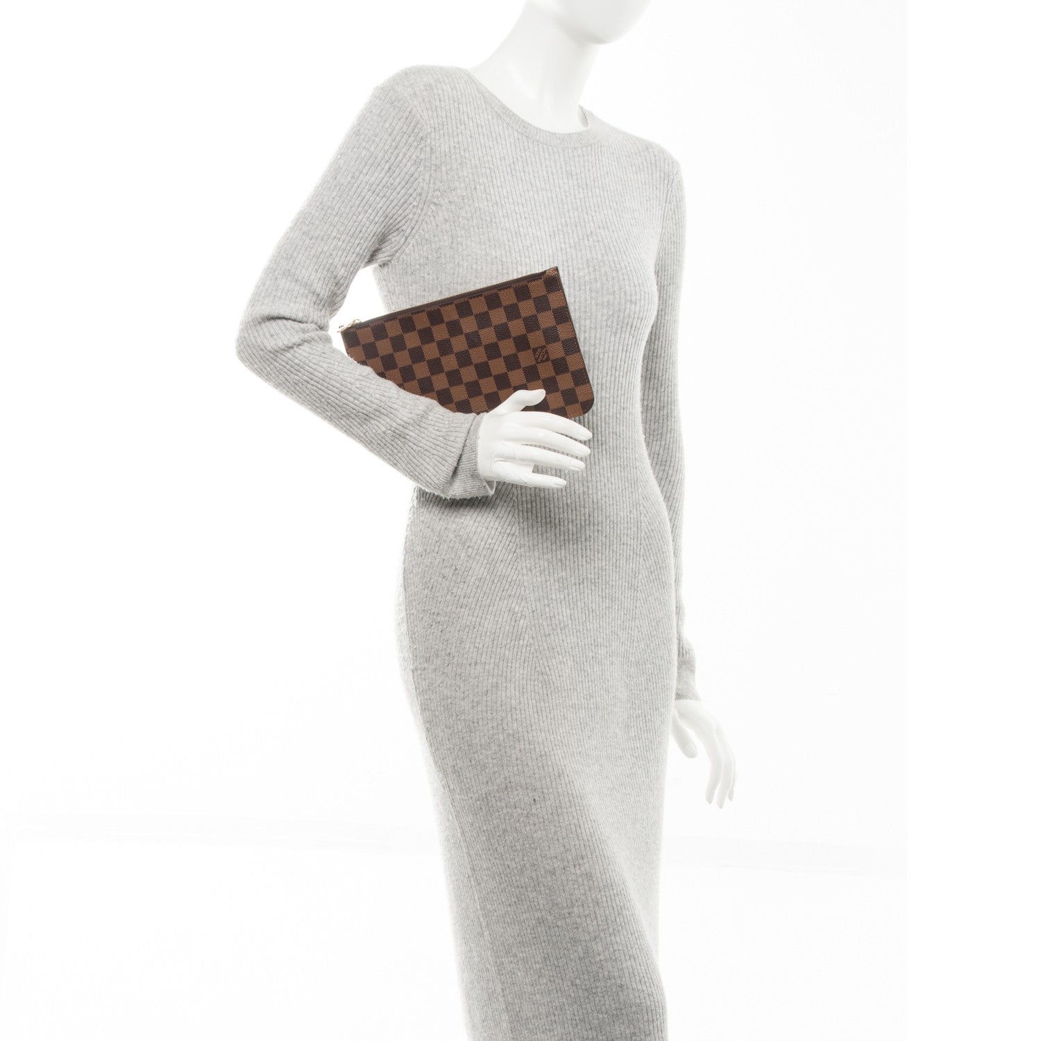 Louis Vuitton Damier Ebene Neverfull MM GM Pochette 2 of 6