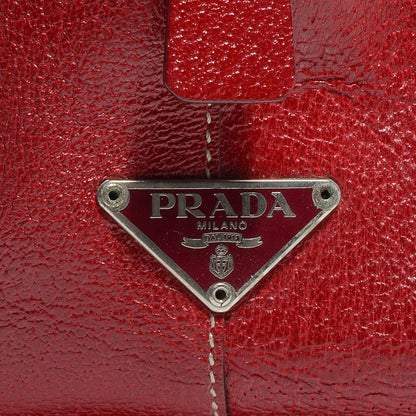 Prada Canvas Boston Bag Red 9 of 9