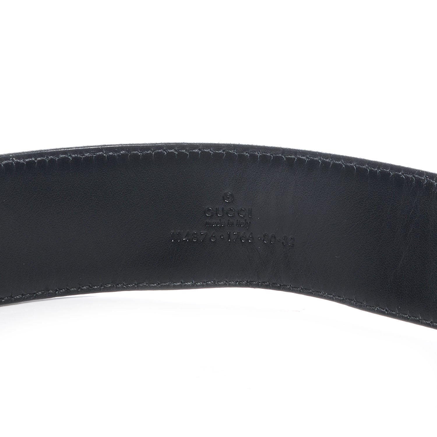 Gucci Monogram Interlocking G Belt 80 32 Black 3 of 4