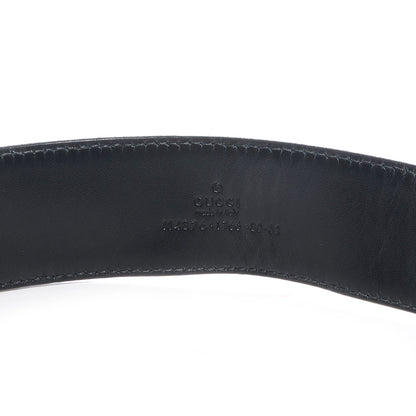 Gucci Monogram Interlocking G Belt 80 32 Black 3 of 4