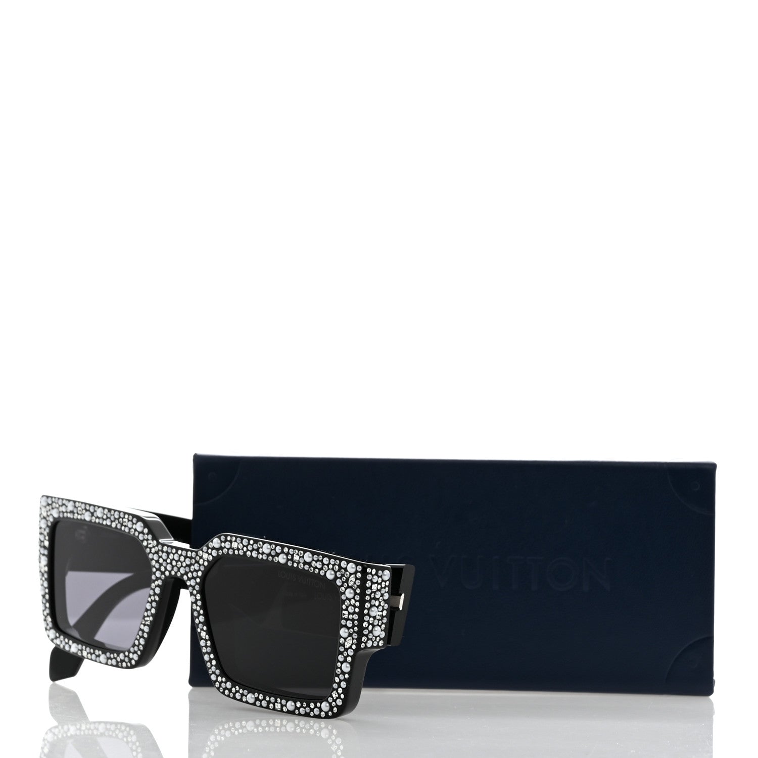 Louis Vuitton Acetate LV Clash Pearls & Strass Sunglasses Z2396W Black 8 of 8