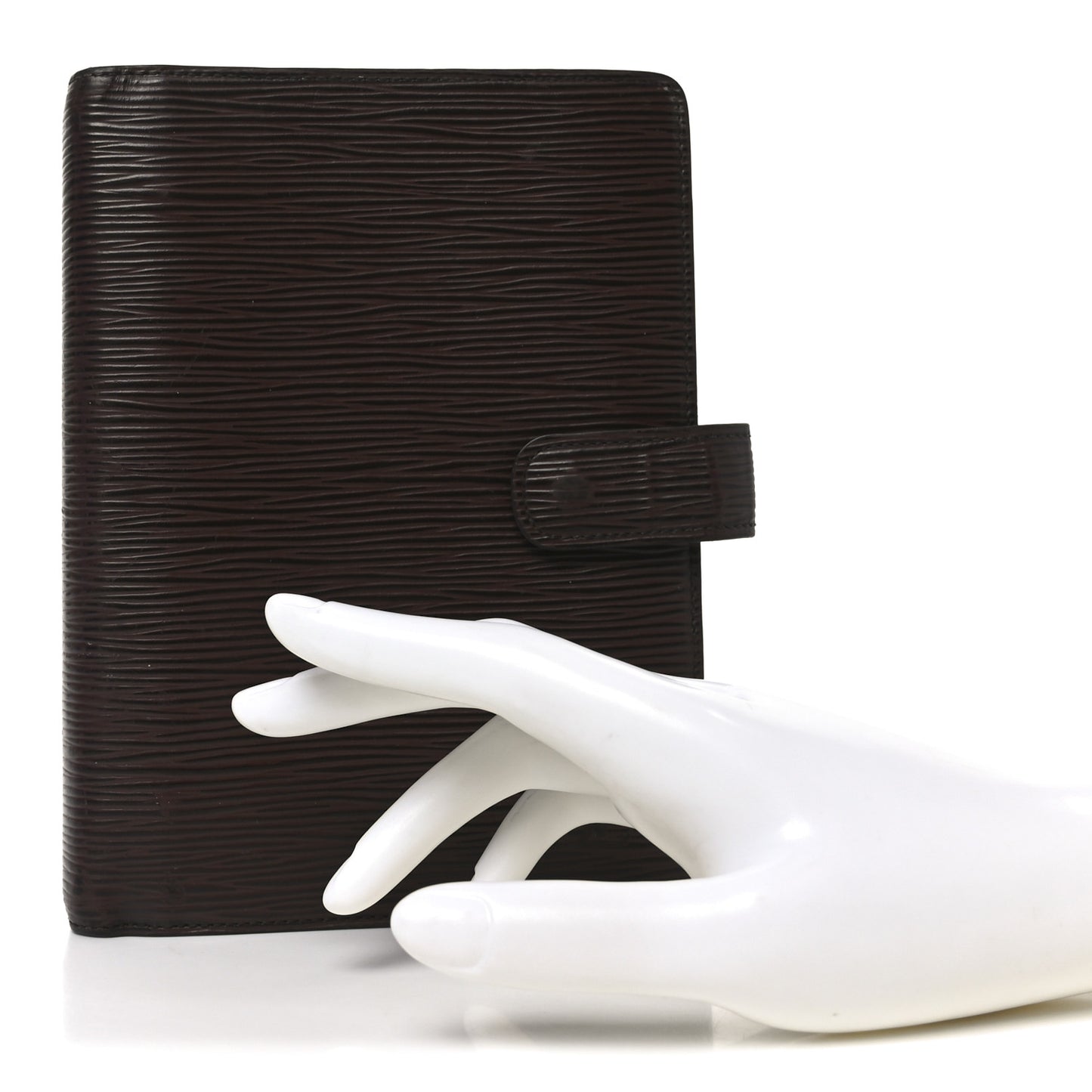 Epi Medium Ring Agenda Cover Moka