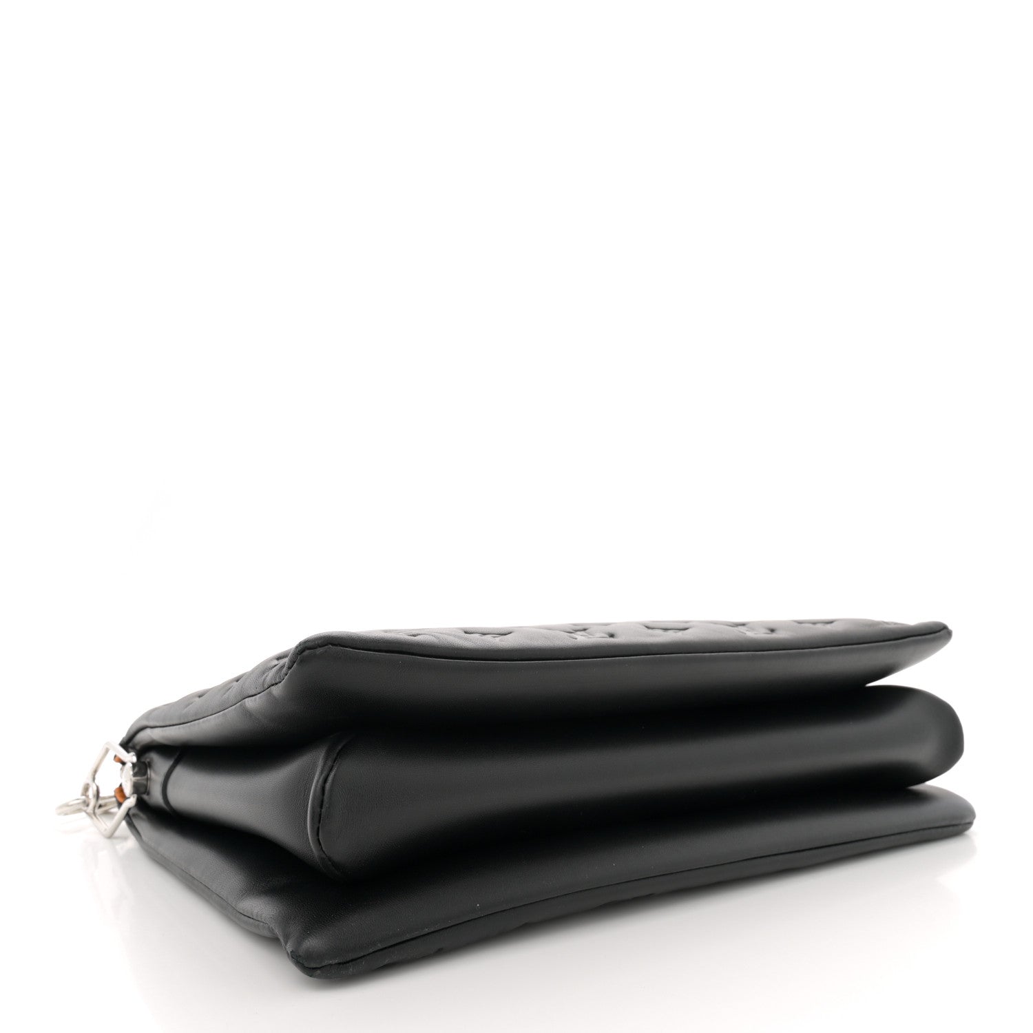 Louis Vuitton Lambskin Embossed Monogram Coussin MM Black 4 of 12