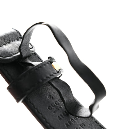 Gucci Moon Calfskin Double G 30mm Belt 75 30 Black 7 of 9