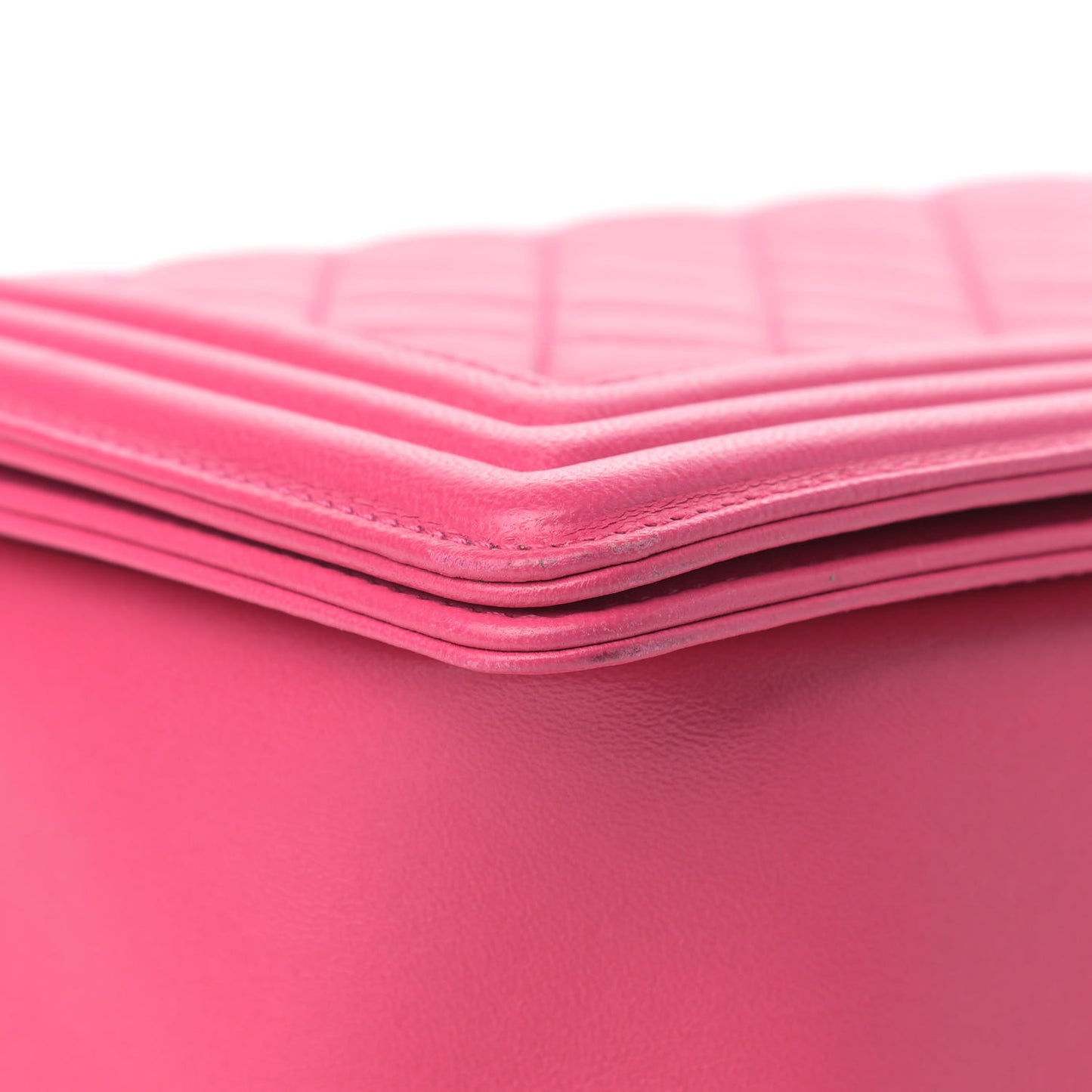 Lambskin Quilted New Medium Boy Flap Pink