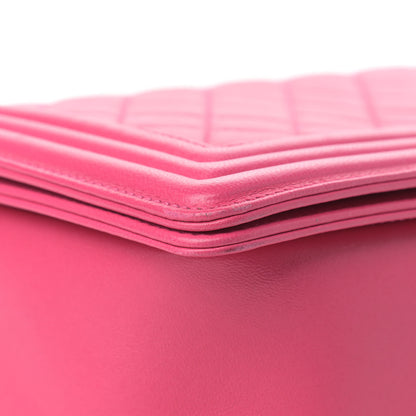 Chanel Lambskin Quilted New Medium Boy Flap Pink 8 of 16