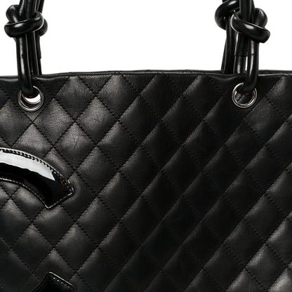 Chanel Calfskin Quilted Large Cambon Tote Black 8 of 10