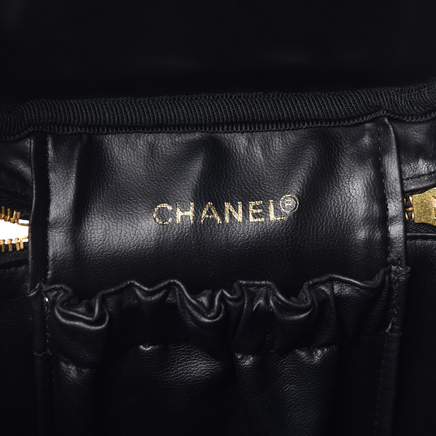 Chanel Lambskin Vanity Cosmetic Case Black 6 of 20