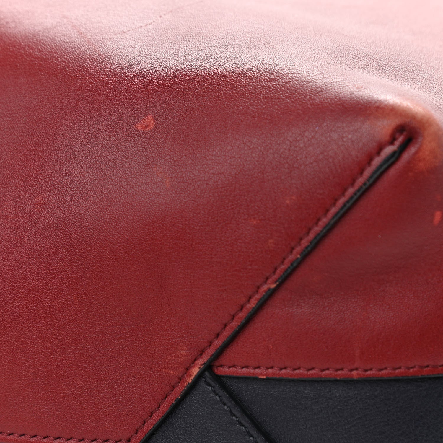 Celine Shiny Smooth Calfskin Small Twisted Cabas Dark Ruby Navy 12 of 12
