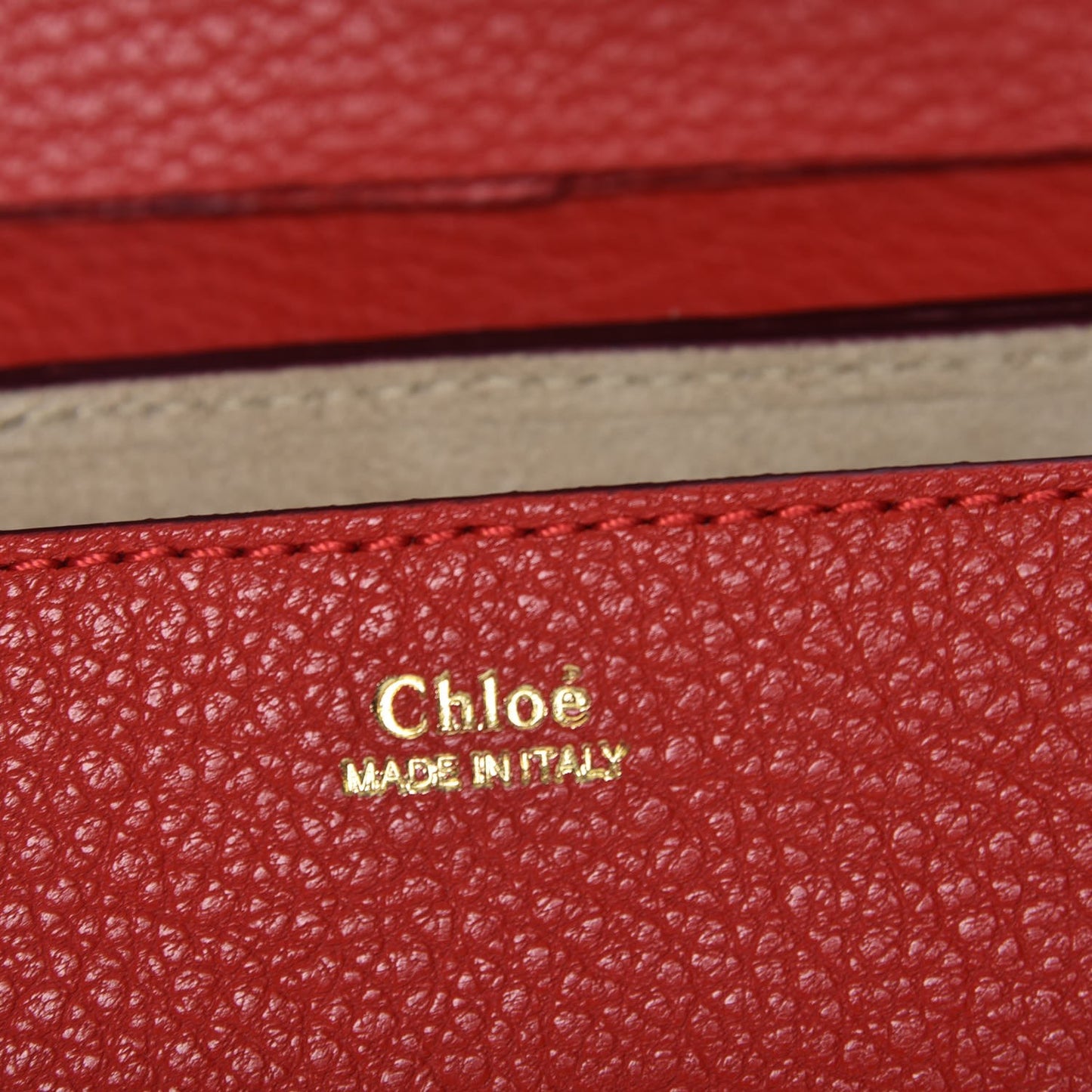 Grained Lambskin Mini Drew Shoulder Bag Plaid Red
