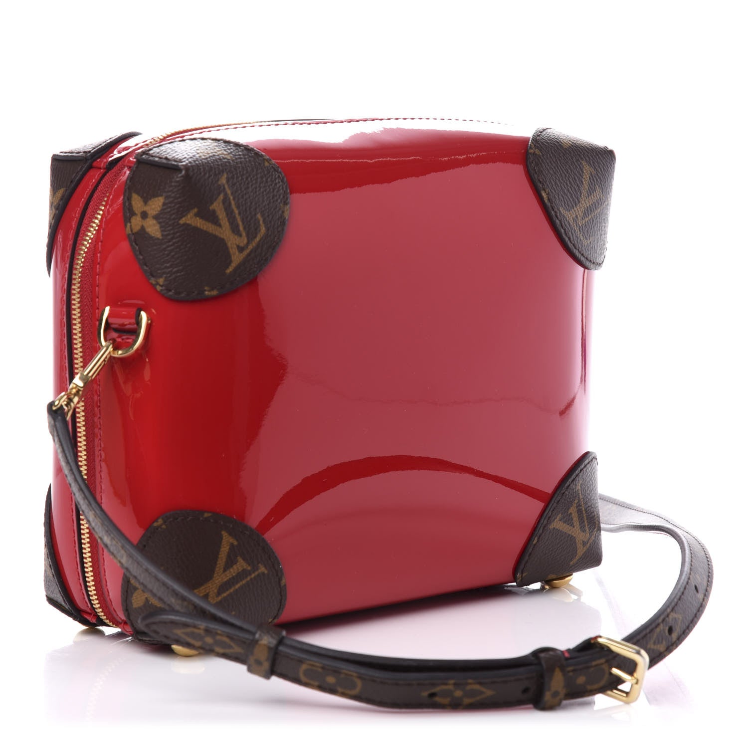 Louis Vuitton Patent Miroir Venice Scarlet 3 of 9