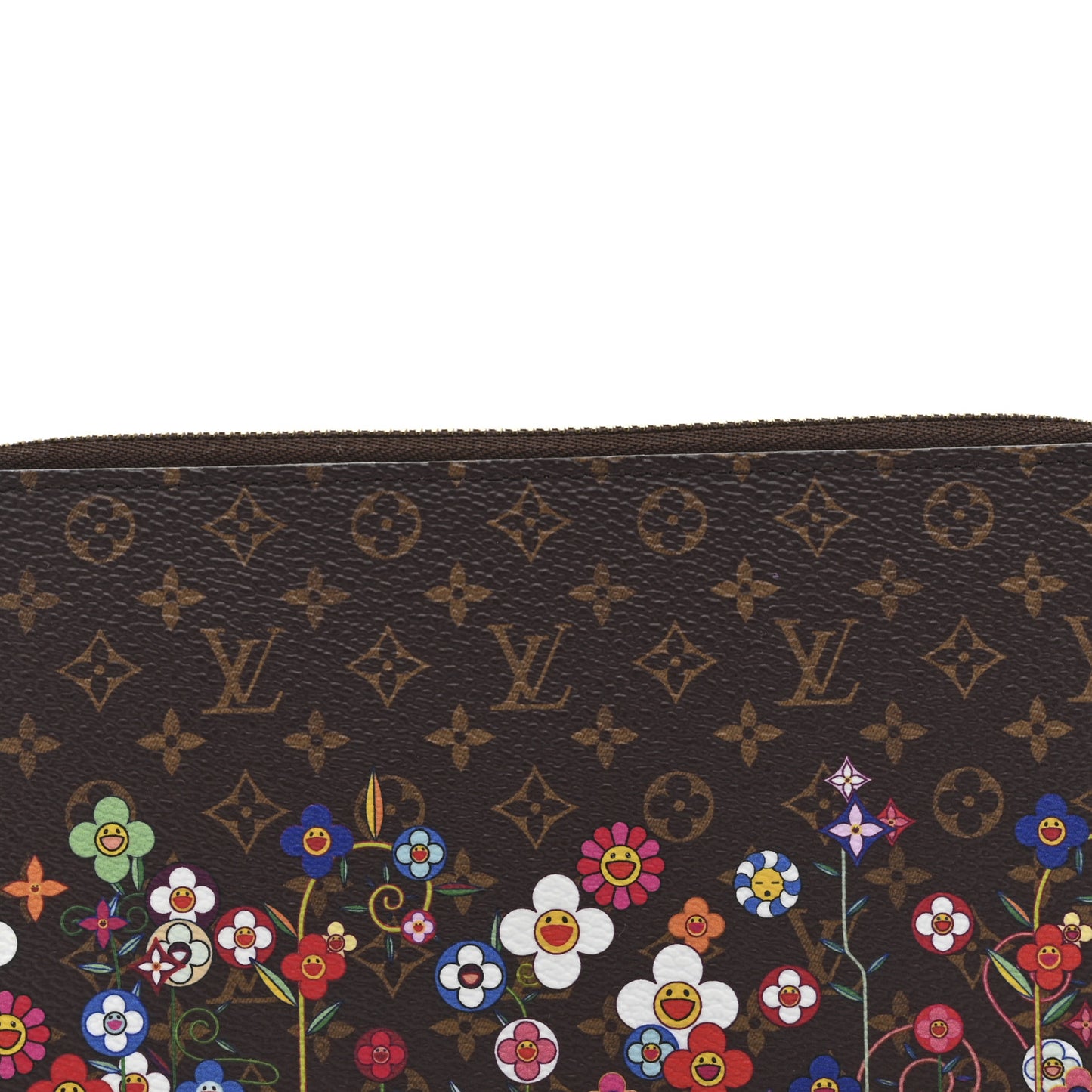 LV X TM Monogram Flowers Zippy Wallet