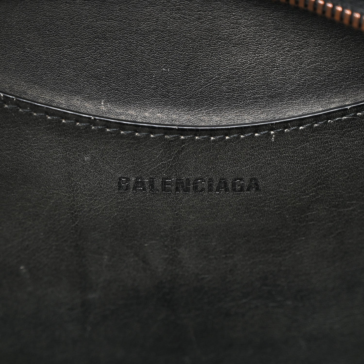 Balenciaga Used Calfskin Rust Hardware Large Top Handle Bag Black 6 of 14