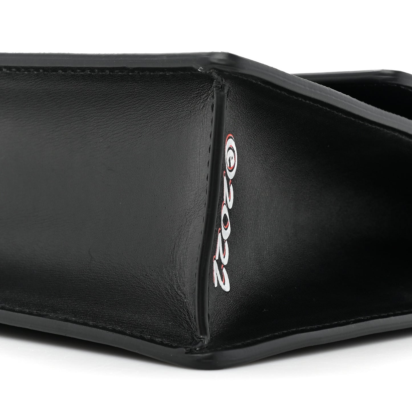 Calfskin Jitney 1.4 Virgil Was Here Shoulder Bag Black