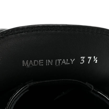 Prada Spazzolato Metal Triangle Logo 50mm Loafers 37.5 Black 8 of 9