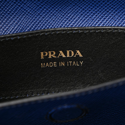 Prada Saffiano Cuir Medium Double Bag Inchiostro 6 of 11