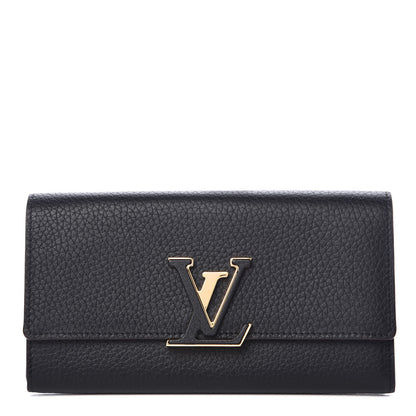 Louis Vuitton Taurillon Capucines Wallet Black 1 of 6