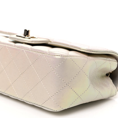 Chanel Iridescent Lambskin Quilted Mini Rectangular Flap Ivory 10 of 11