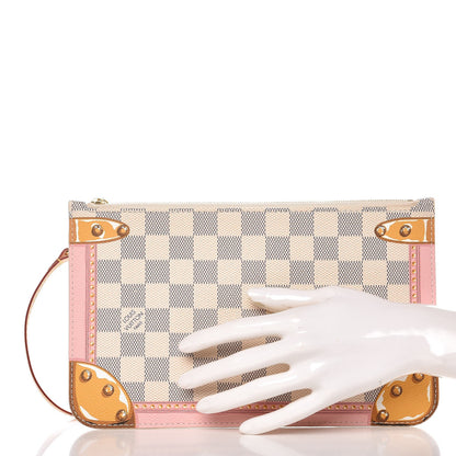 Louis Vuitton Damier Azur Summer Trunks MM GM Pochette 2 of 8