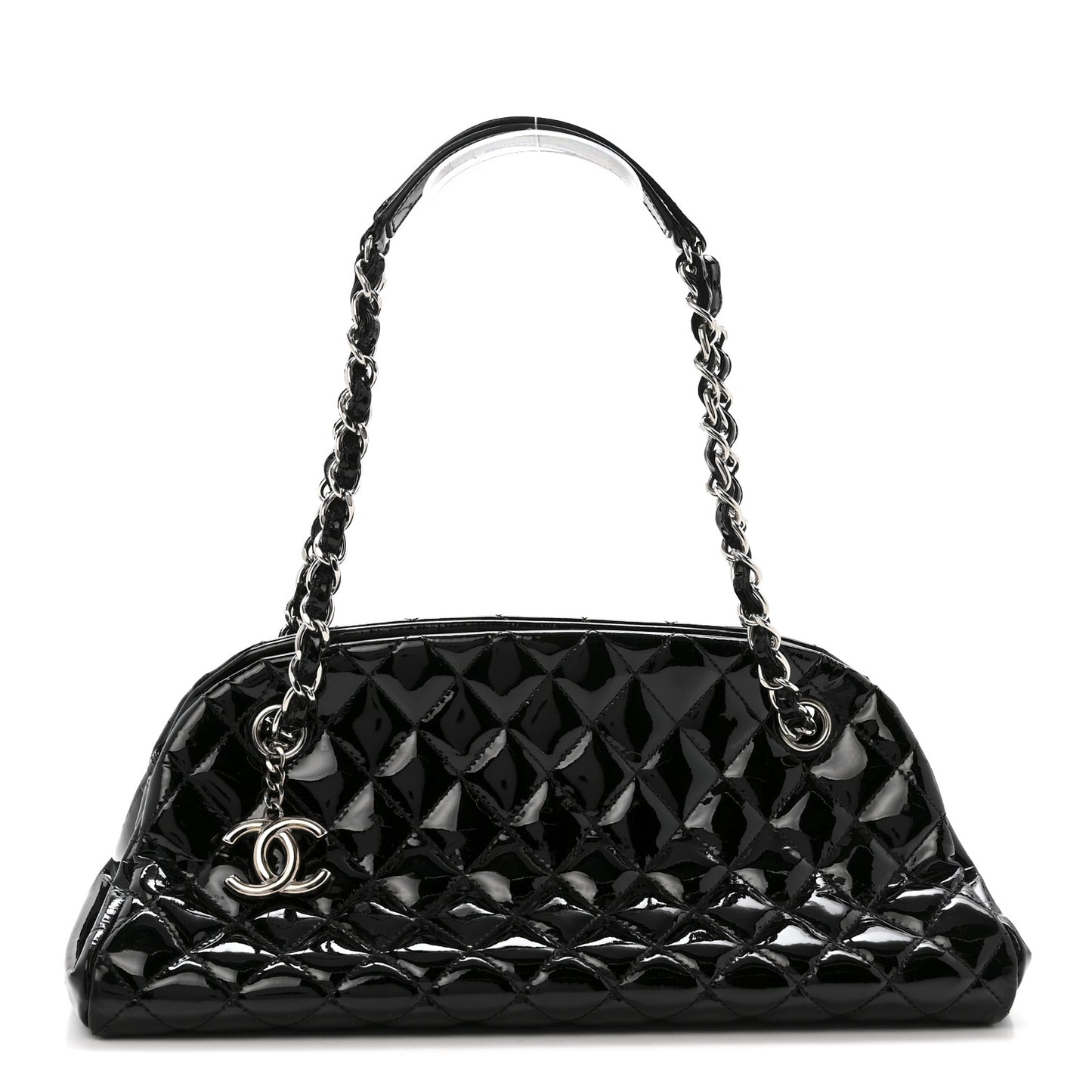 Patent Quilted Medium Just Mademoiselle Black