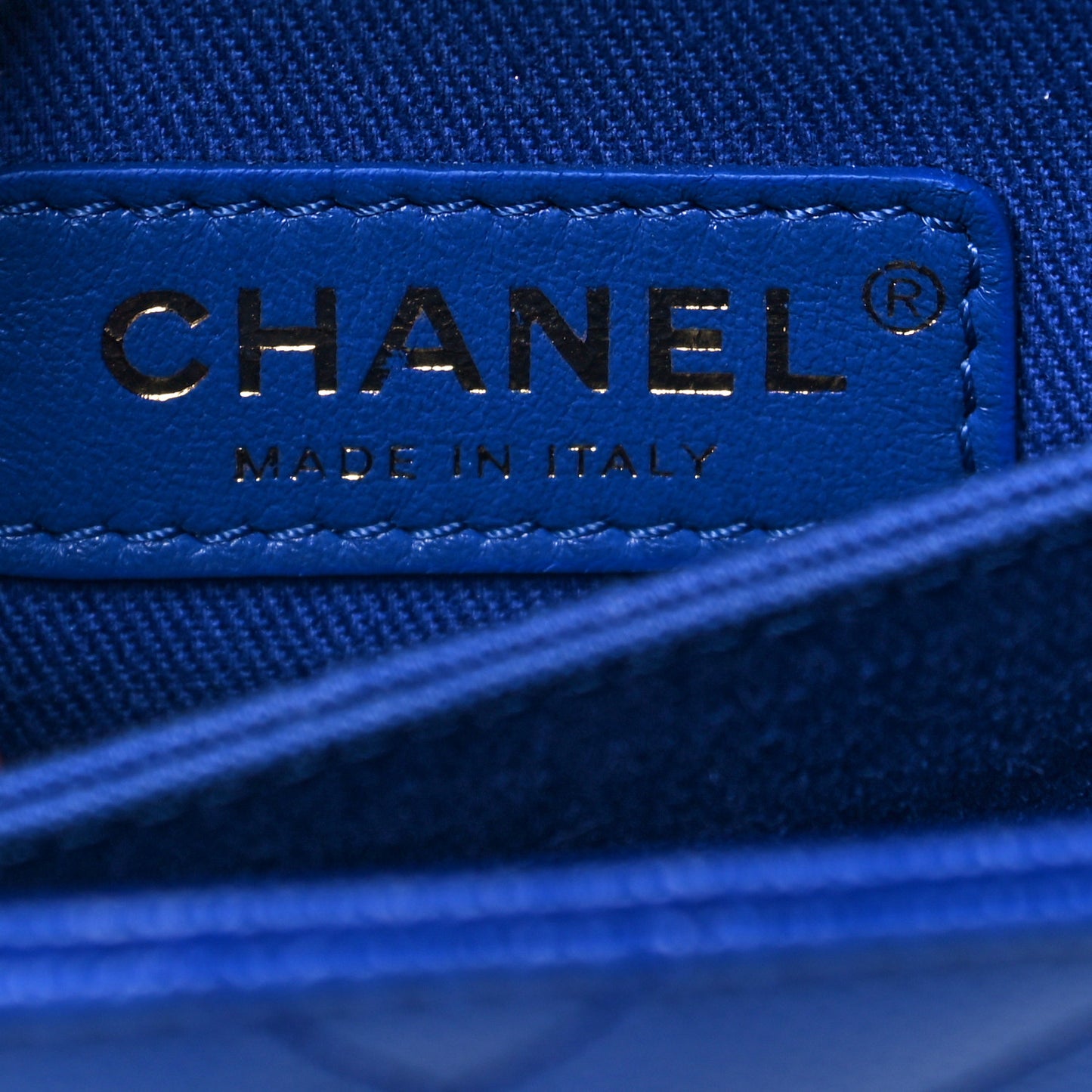 Caviar Chevron Quilted Mini Coco Handle Flap Blue