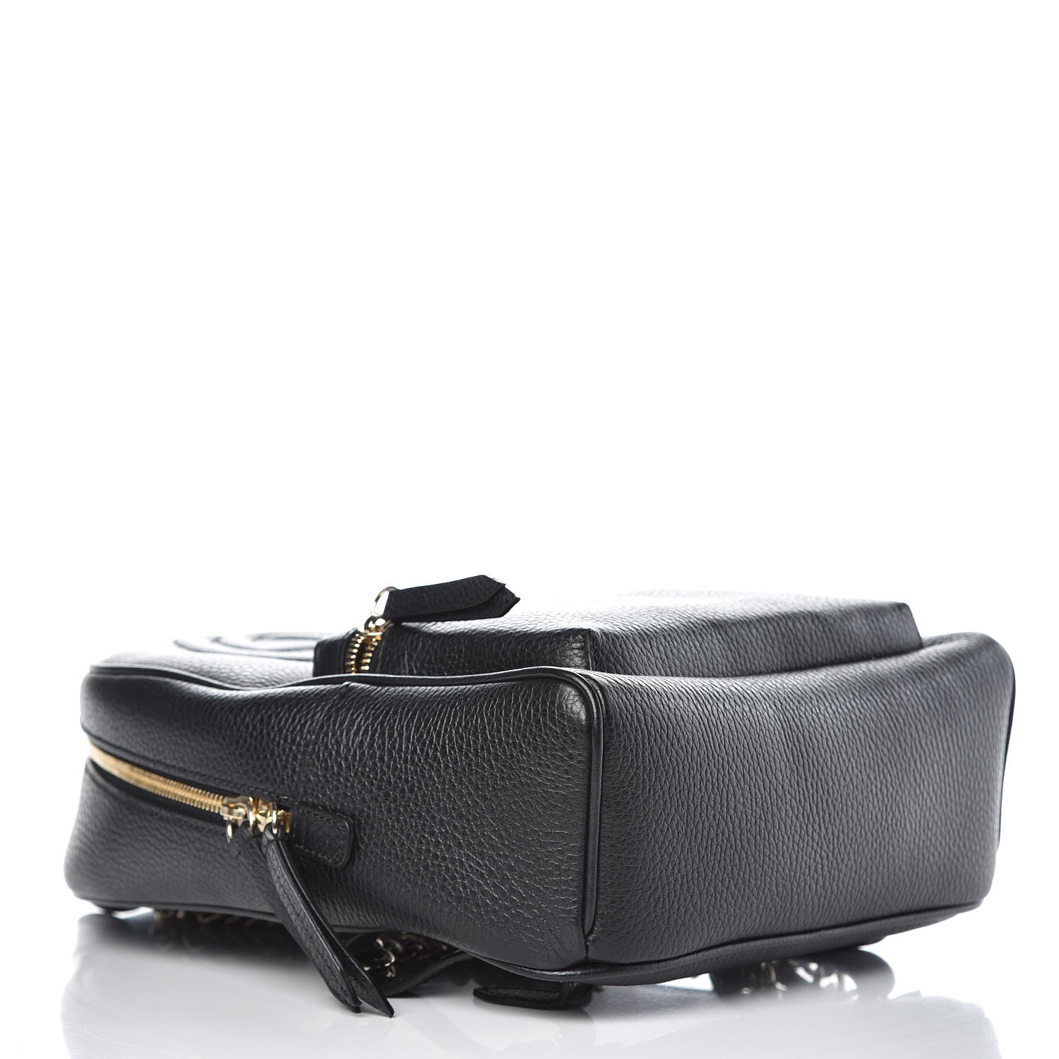 Gucci Pebbled Calfskin Soho Chain Backpack Black 5 of 9
