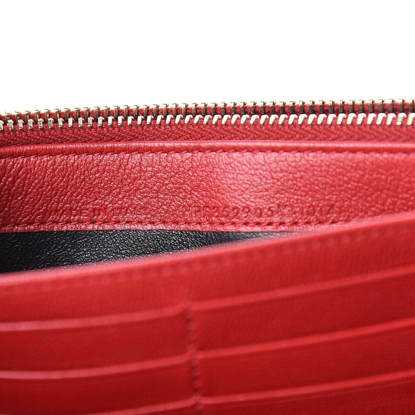 Goatskin Belle De Jour Flap Wallet Rouge Orient