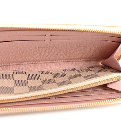Louis Vuitton Damier Azur Clemence Wallet Rose Ballerine 5 of 8