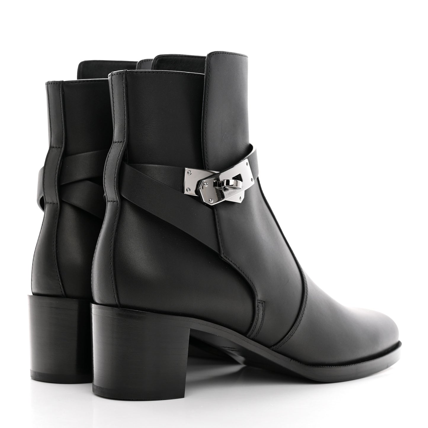 Calfskin Frenchie 50 Ankle Boots 36.5 Black