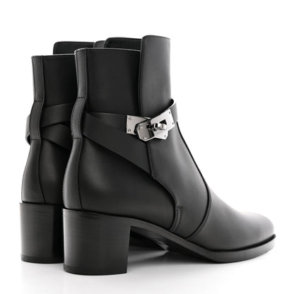 Hermes Calfskin Frenchie 50 Ankle Boots 36.5 Black 4 of 12