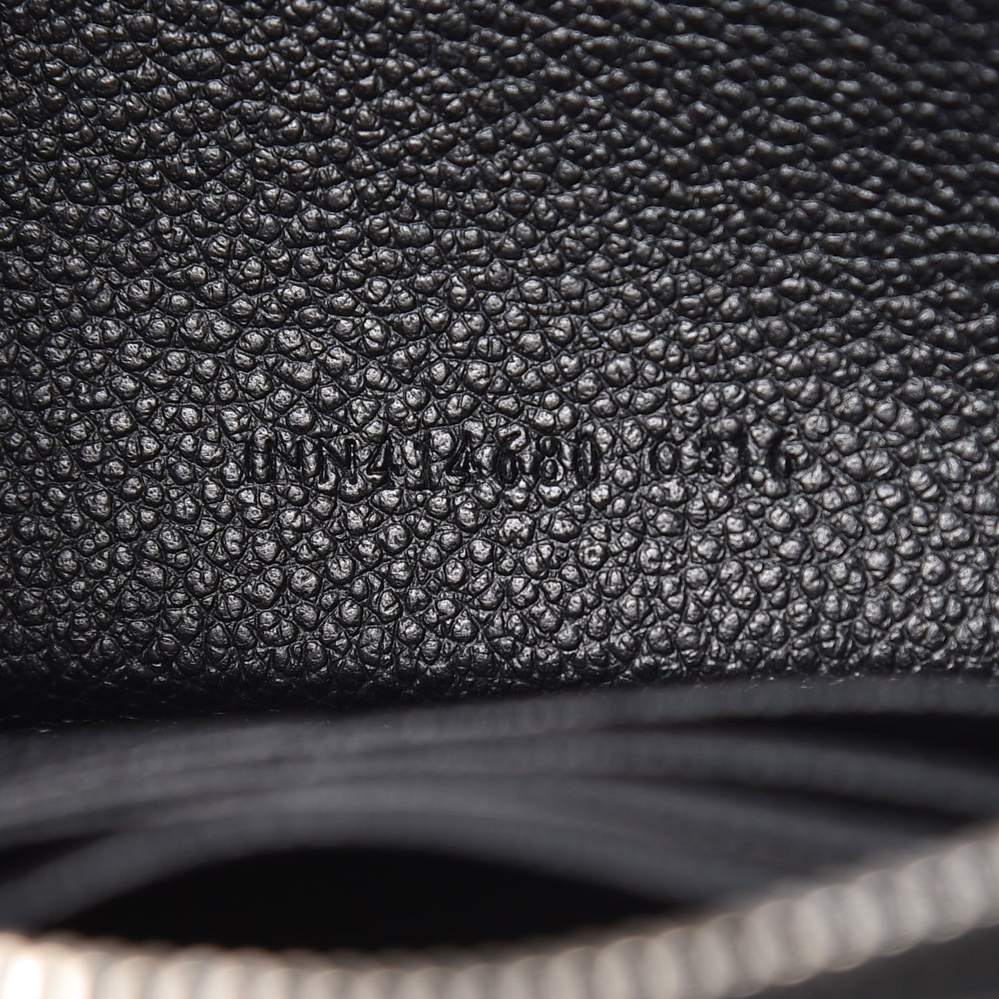 Grained Calfskin Rive Gauche Zip Around Wallet Black