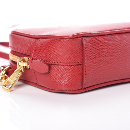 Prada Saffiano Mini Camera Crossbody Bag Rosso 5 of 9
