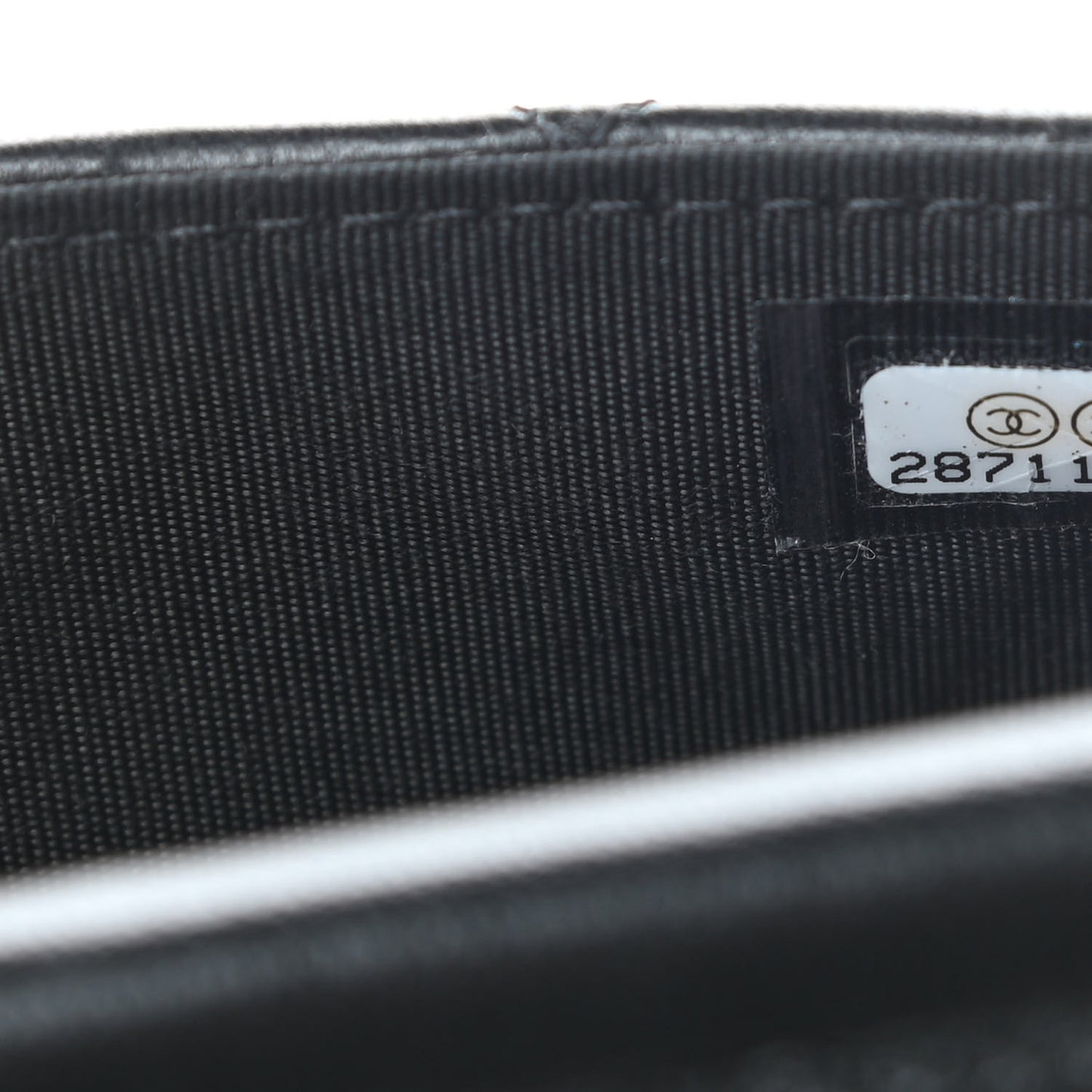 Lambskin Quilted CC Phone Holder Black