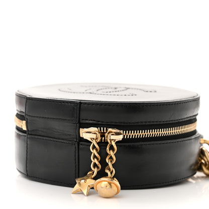Chanel Glazed Calfskin Round As Earth Evening Bag Black 10 of 10