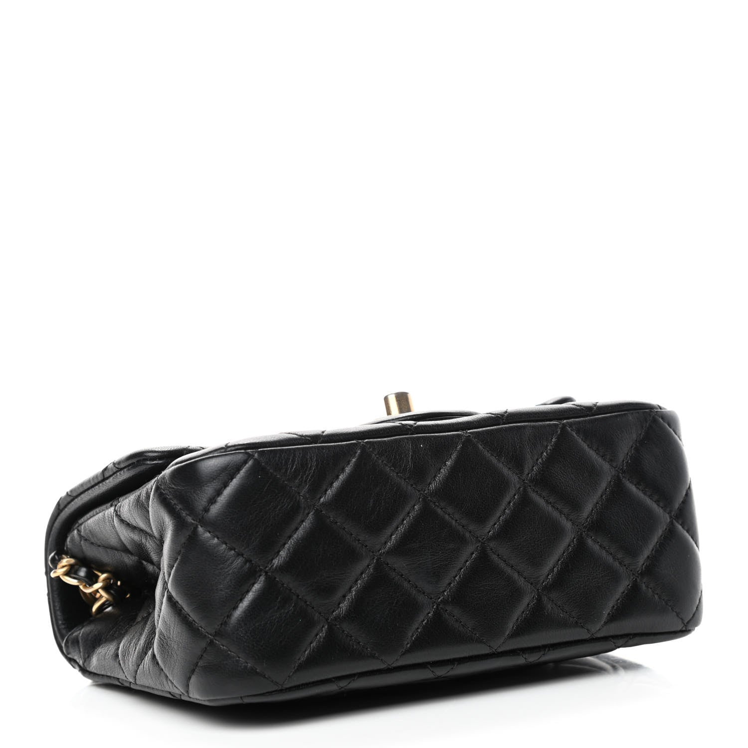 Chanel Lambskin Quilted Mini Pearl Crush Flap Black 3 of 4