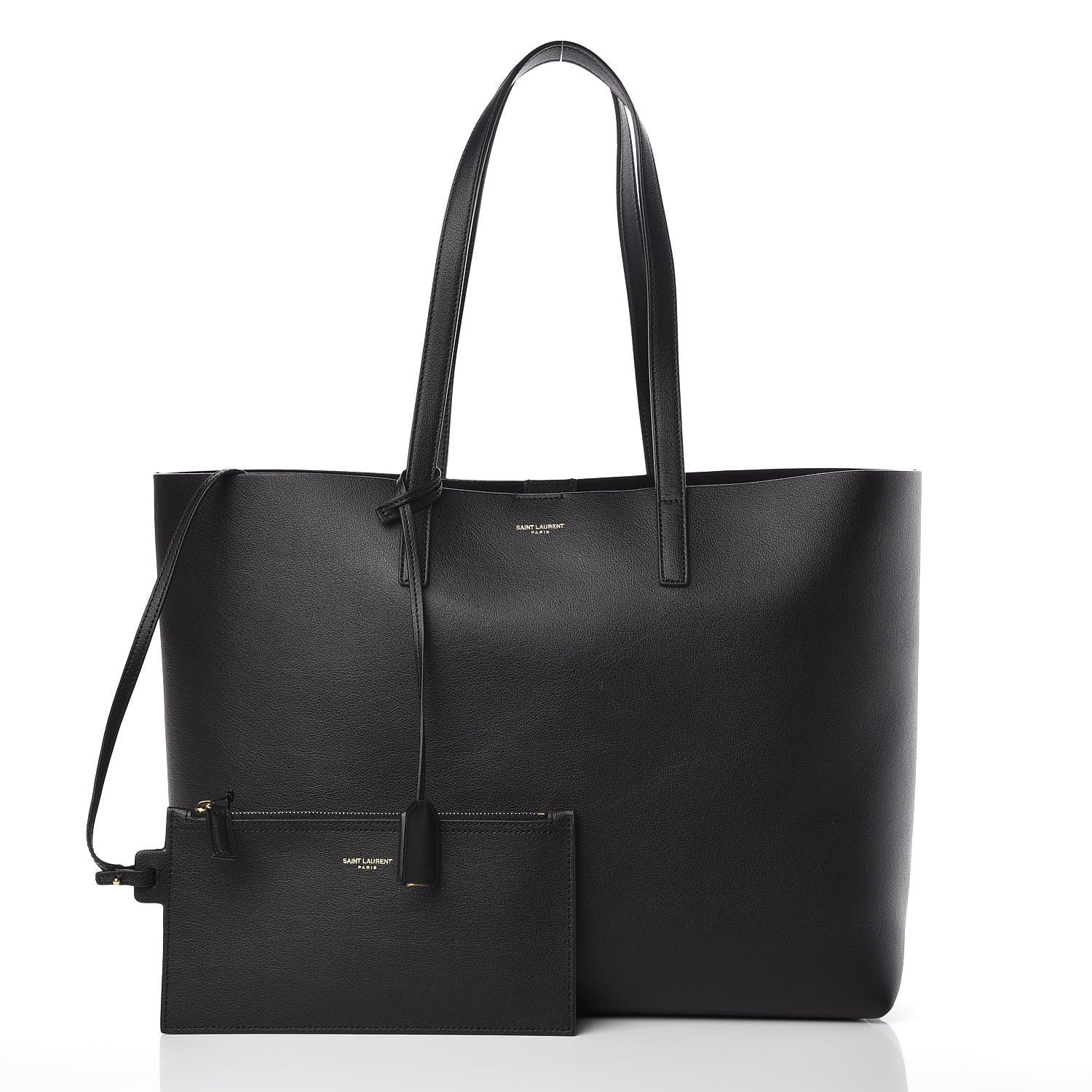 Saint Laurent Calfskin Large Shopping Tote Black 4 of 11